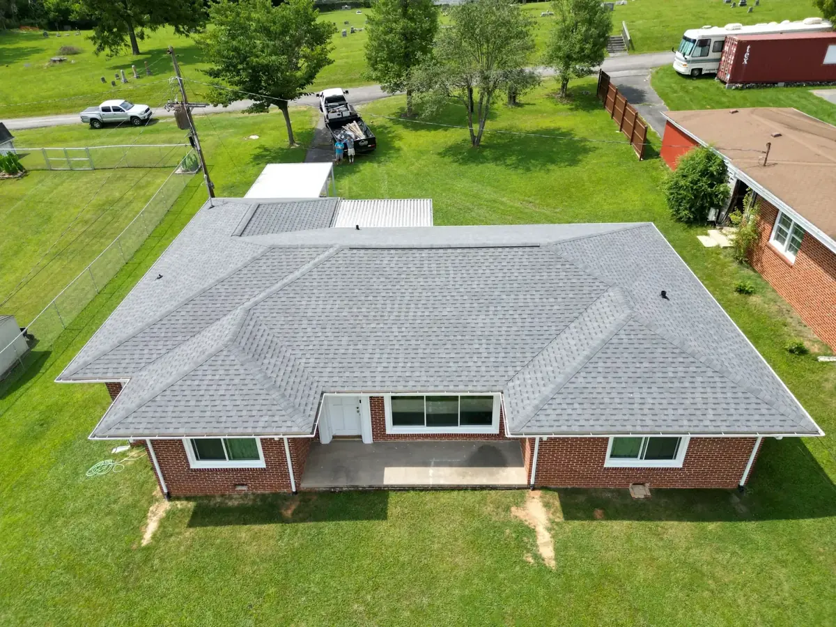 Residential roof installation completed by Palisade Roofing in East Tennessee.